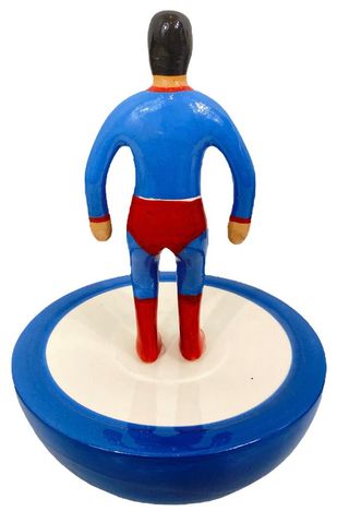 Scultura Subbuteo Superman Firmato Stefano Puzzo