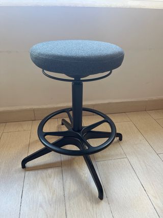 Taburete de escritorio regulable altura lidkullen