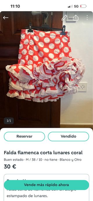 Camisa flamenca , vestido flamenca , falda.