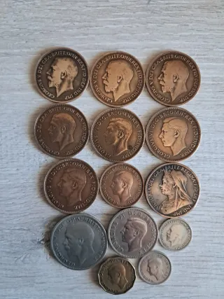 Lote de 12 monedas antiguas