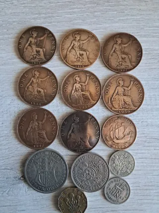 Lote de 12 monedas antiguas