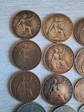 Lote de 12 monedas antiguas