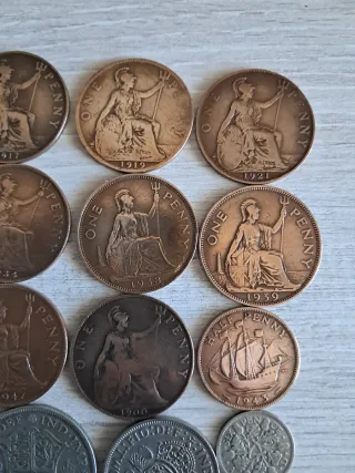 Lote de 12 monedas antiguas