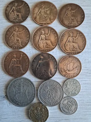 Lote de 12 monedas antiguas