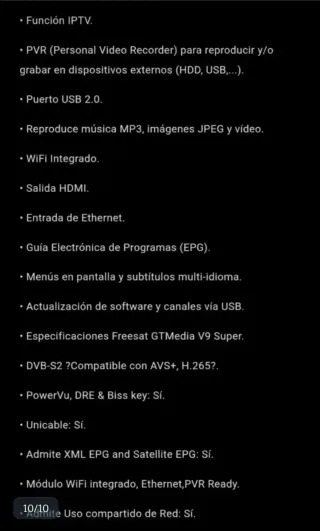 GTMedia V9 Super Receptor Satélite HD