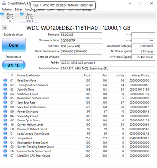 5 Discos Rígidos WDC 12TB