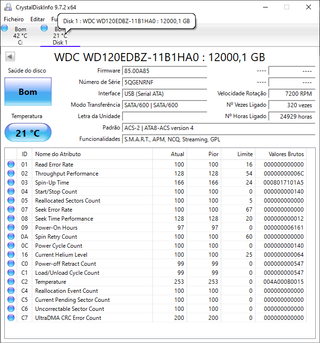 5 Discos Rígidos WDC 12TB