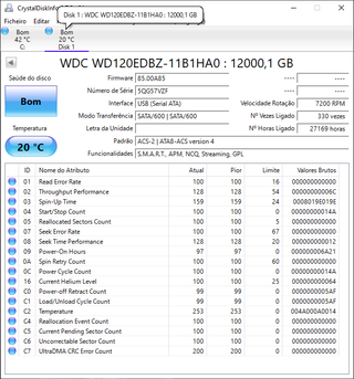 5 Discos Rígidos WDC 12TB