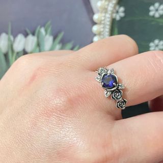 Anillo Plata Iolita Natural