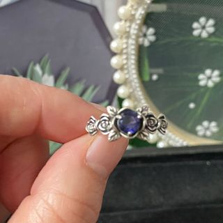 Anillo Plata Iolita Natural