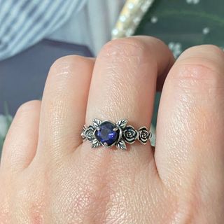 Anillo Plata Iolita Natural