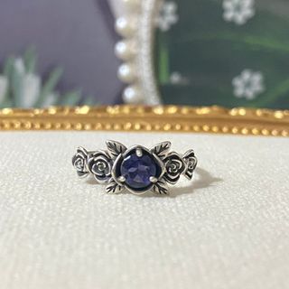 Anillo Plata Iolita Natural