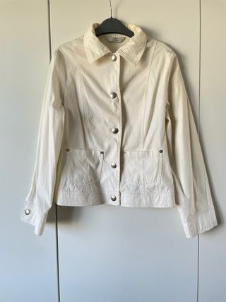 Chaqueta fina mujer blanca