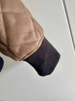 Giubbotto Zara camoscio trapuntato