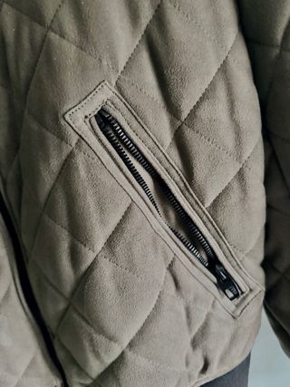 Giubbotto Zara camoscio trapuntato