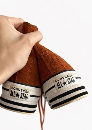 Converse All Star altas efecto ante marrón/teja