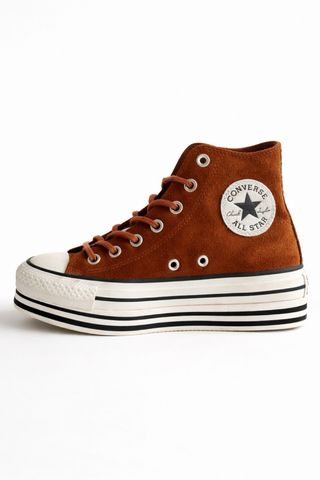 Converse All Star altas efecto ante marrón/teja