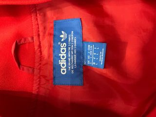 Chaqueta Adidas Roja y Beige