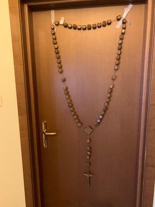 Collana con crocefisso in legno - Rosario