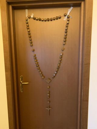 Collana con crocefisso in legno - Rosario