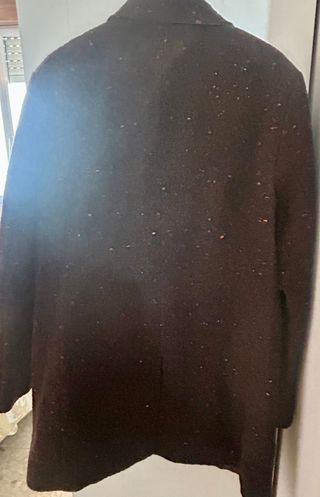Abrigo Zara Negro/Marrón