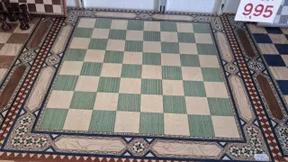 Tablero de ajedrez artesanal de madera