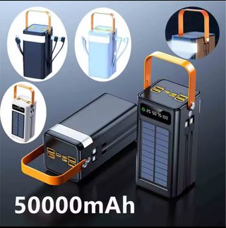 Banco de energía Solar 50000mAh LED