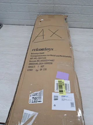 Invernadero Relaxdays 154x152x50cm