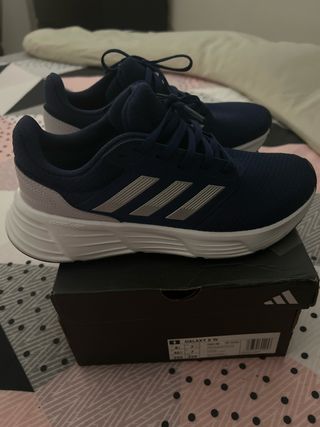 Zapatillas Adidas Galaxy 6W Azul/Blanco Talla 40.5