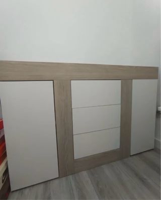 Aparador moderno madera y cristal