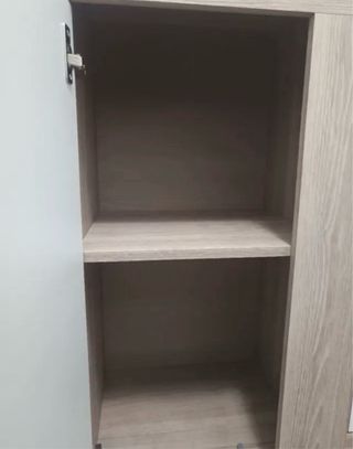 Aparador moderno madera y cristal