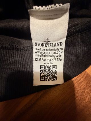 Stone Island Felpa Nera Taglia L
