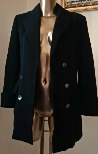 Cappotto Iceberg Lana Nero IT42 Nuovo