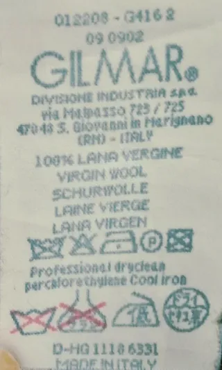 Cappotto Iceberg Lana Nero IT42 Nuovo