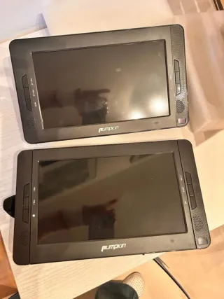 2 Reproductores DVD Portátiles Pumpkin