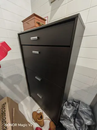 Zapatero wengue 4 cajones