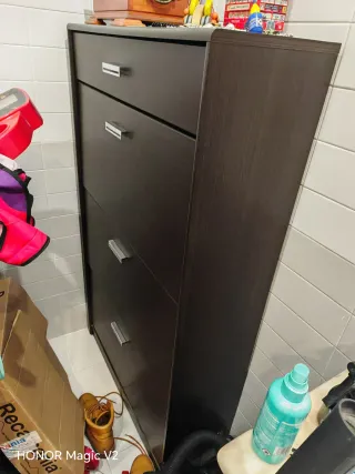 Zapatero wengue 4 cajones