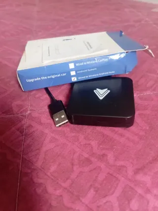 Adaptador CarPlay/Android Auto Cable a Inalámbrico