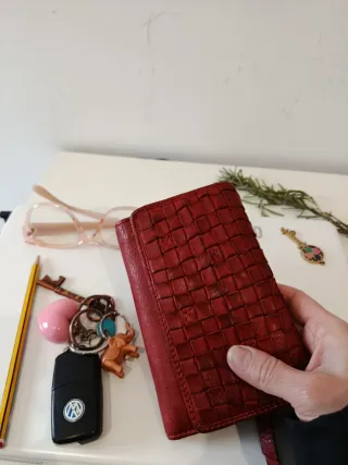 Billetera mujer marca: biba rojo