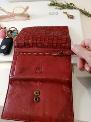 Billetera mujer marca: biba rojo