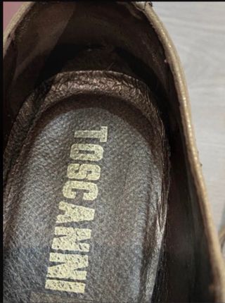 Zapatos TOSCANNI Oro y Plata Talla 37