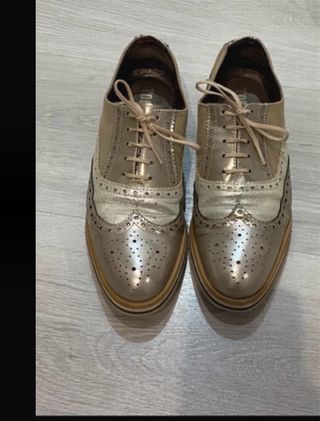 Zapatos TOSCANNI Oro y Plata Talla 37