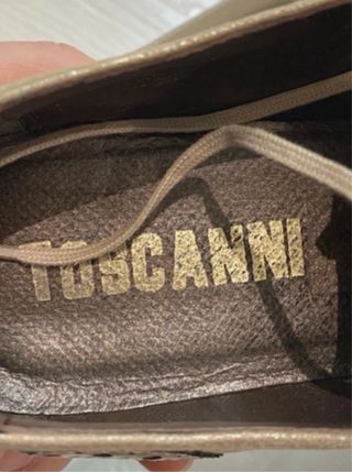 Zapatos TOSCANNI Oro y Plata Talla 37
