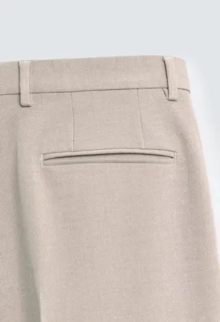 Pantalón traje Zara arena vigoré Talla 42