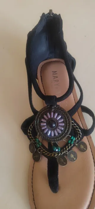 Sandalias negras talla 37