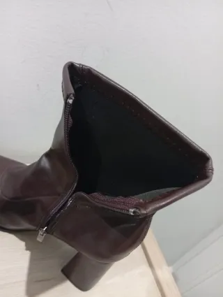 Botín tacón burdeos talla 39