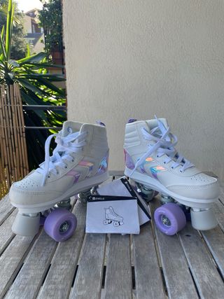 Patines niña + funda + protecciones Talla 33