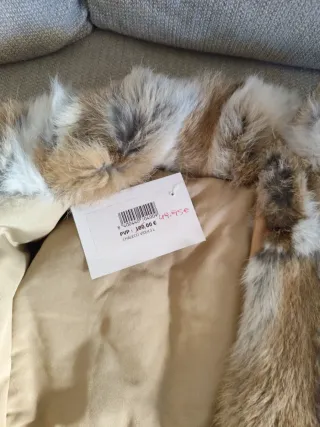 Chaleco de piel de conejo