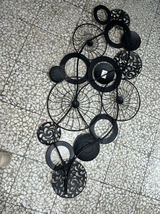 Adorno de pared abstracto metal