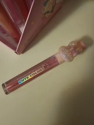 Brillo labial HUDANOJI Cute Color Glitter